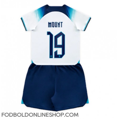 England Mason Mount #19 Hjemme Trøje Børn VM 2022 Kortærmet (+ Korte bukser)